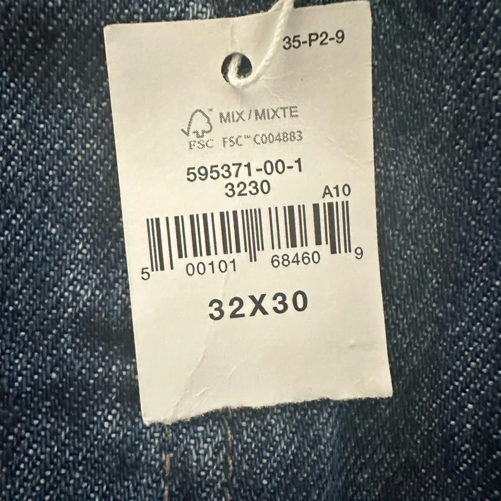 Gap Bettermade Organic Cotton '90s Loose Denim Jeans, Dark Wash, Size 32/30, NWT
